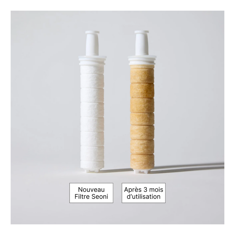 Pommeau de Douche Filtrant + 1 Filtre (2 mois de filtration)