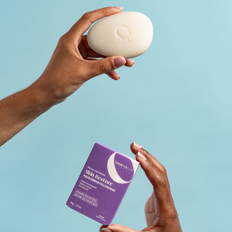 Nettoyant solide pour peau sèche