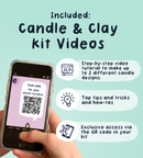 Creative Candle & Clay Kit - Floral Flame