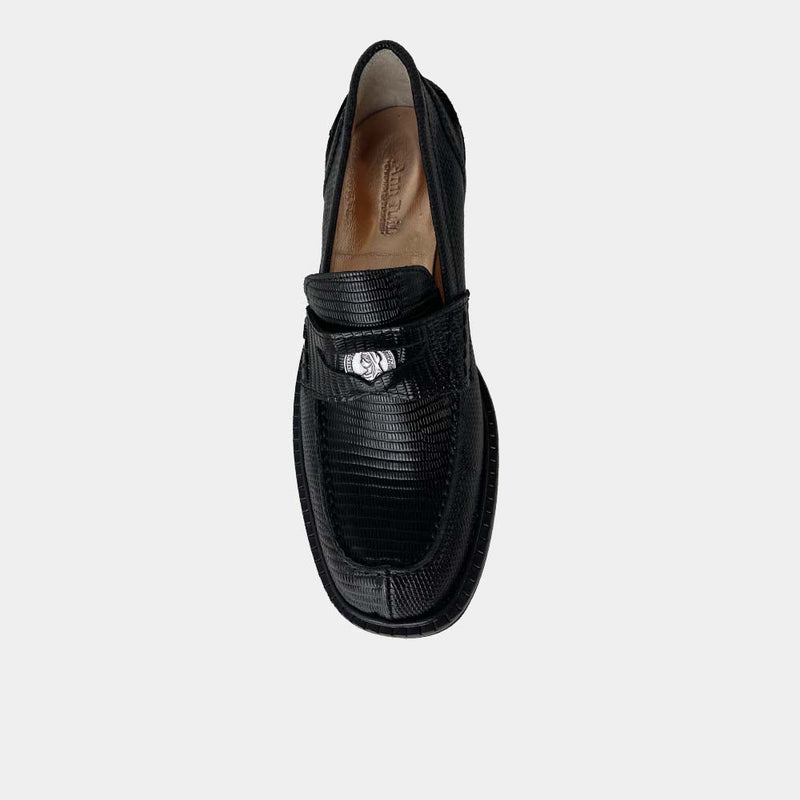 Mocassins Ann Tuil Khol - Cuir Teju Noir