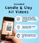 Creative Candle & Clay Kit - Rainbow Radiance