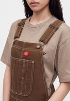 Salopette in denim Hickory - Marrone legno - Donna