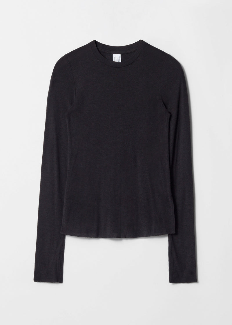 Top Es Willow Wool Top - Black - Women