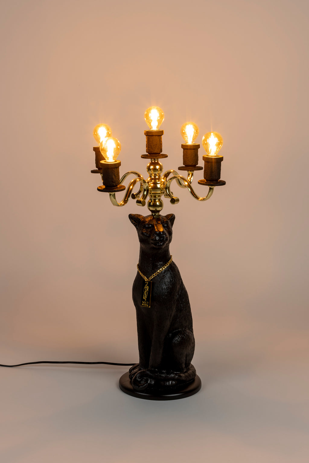 Proudly Crowned Panther - Lampadaire - Résine - Noir