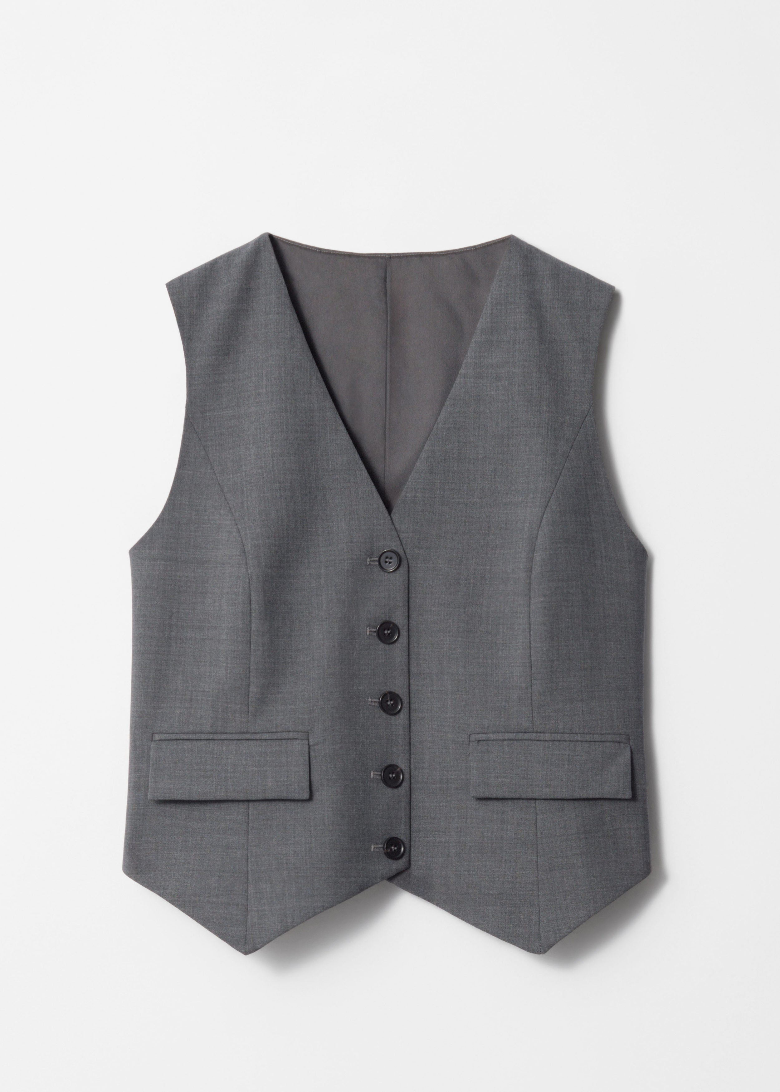 Es Alissa Chaleco Blazer - Gris