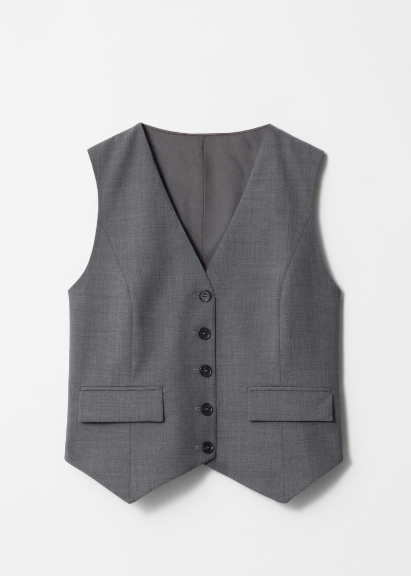 Blazer Es Alissa Waistcoat - Gray - Women