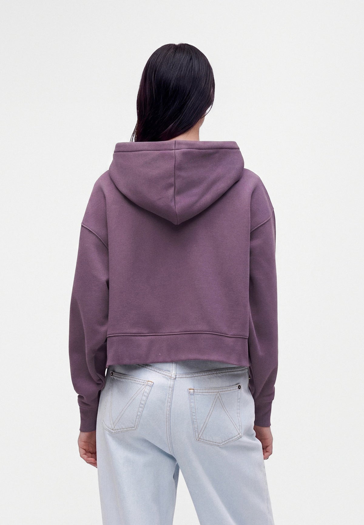 Sudadera con capucha y cremallera Oakport - Violeta vintage - Mujer