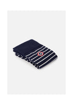 Chaussettes Mi-Hautes Robuste À Rayures - Marine Blanc