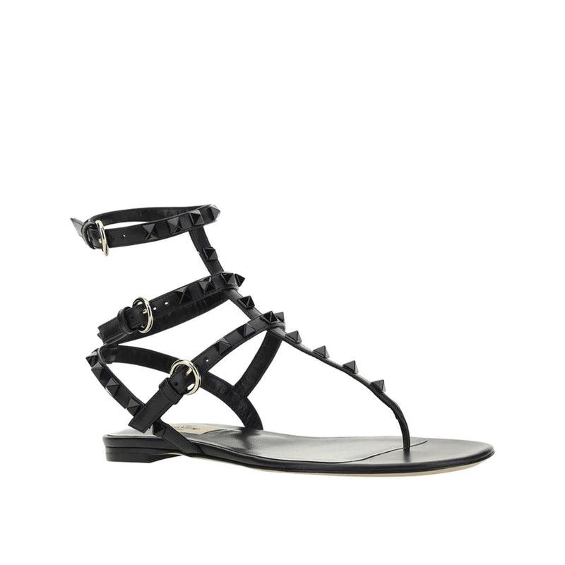 Sandales - Valentino Garavani Rockstud Flip-Flop - Black