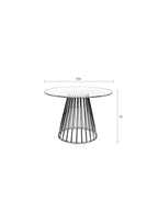 Floris - Dining Room Table - Glass - Gold