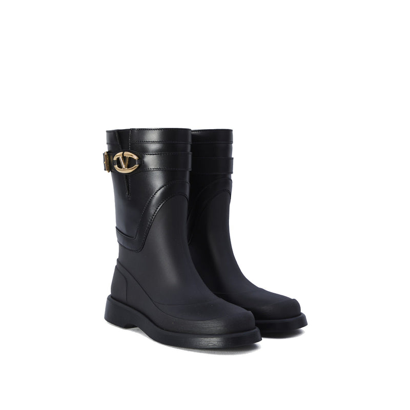 Bottes Valentino Garavani Vlogo The Bold Edition Rain - Black - Femme