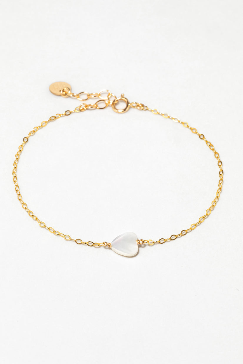 Bracelet Cœur - Nacre