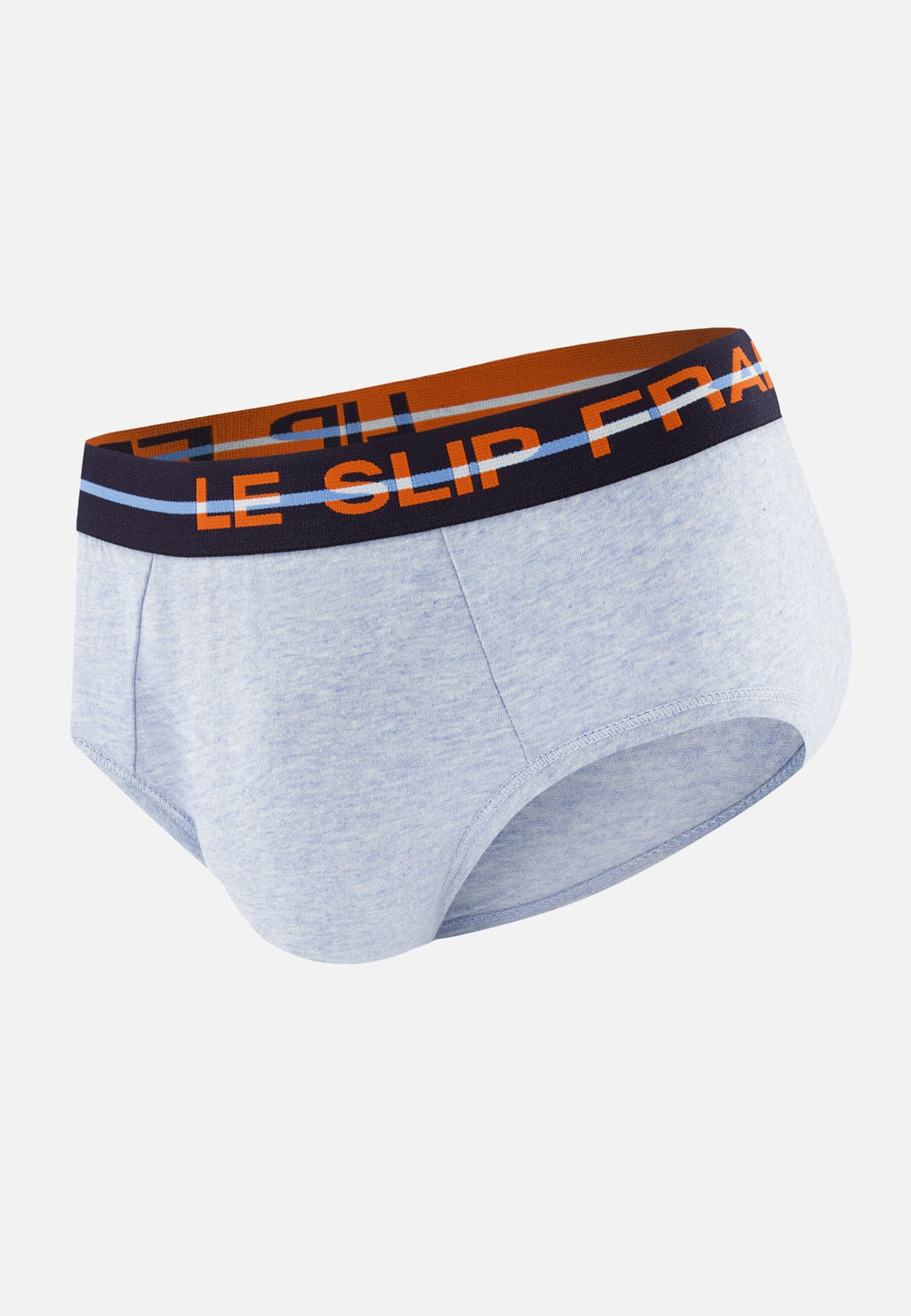 Slip Intrépide En Coton - Bleu Ciel Chiné