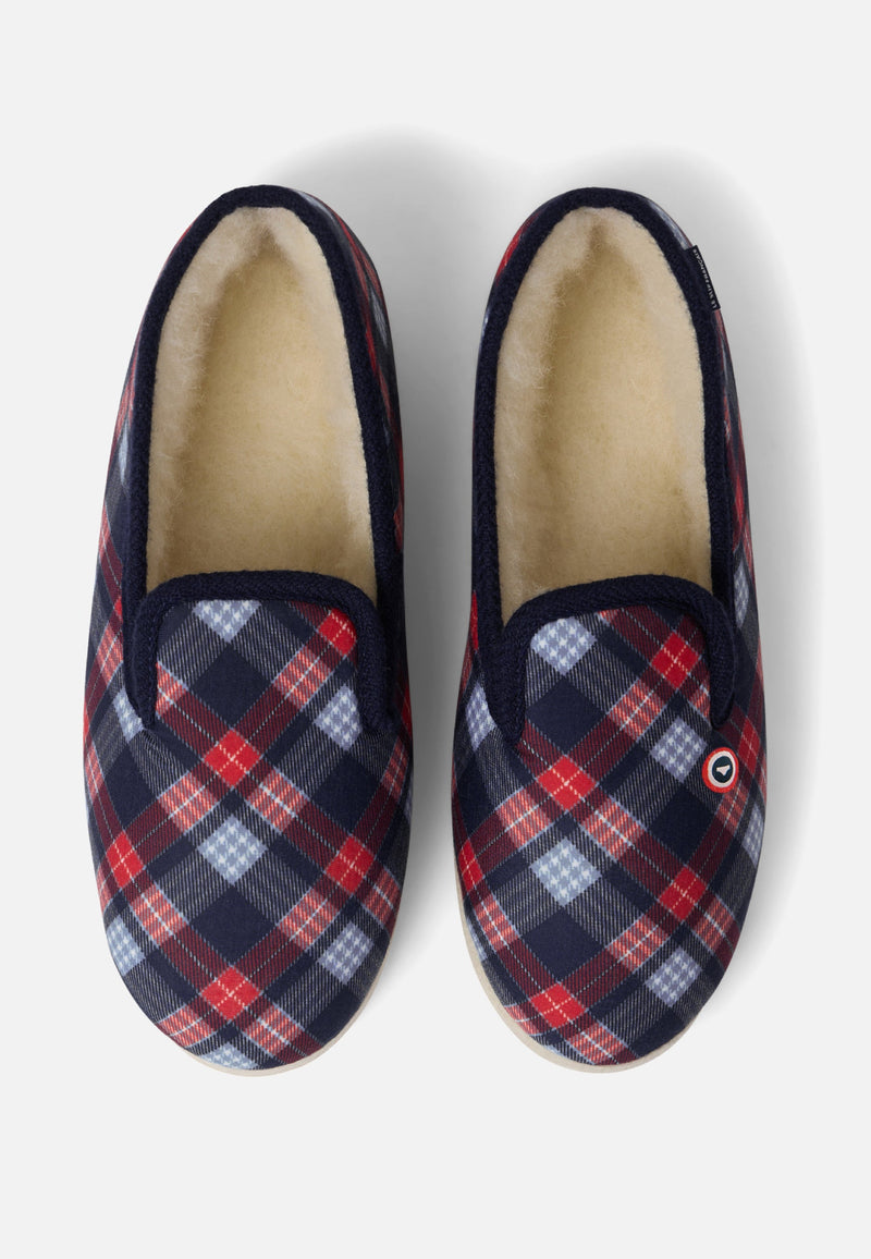 Chaussons D'Intérieur En Laine - Pantoufles Tartan