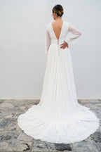Vestido de novia Clémence - Blanco seda
