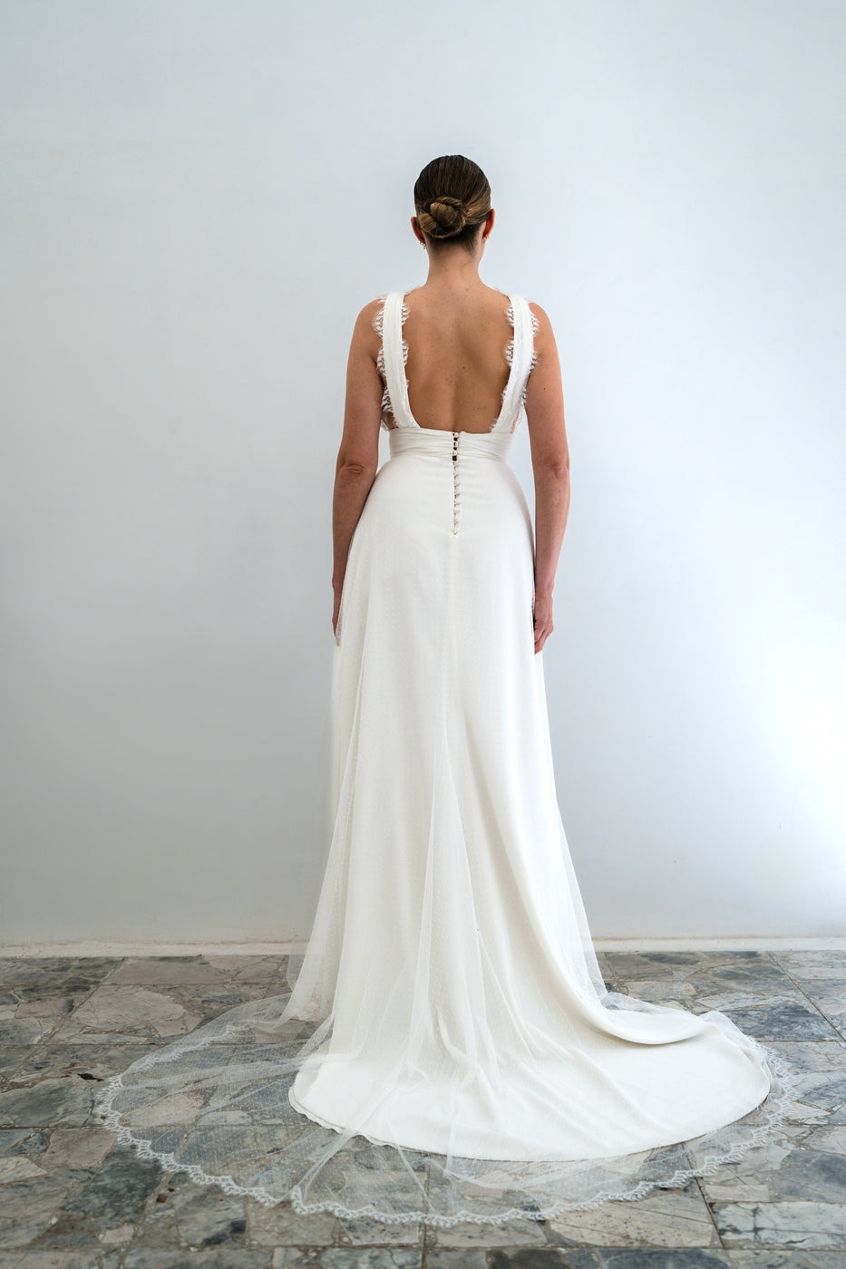 Abito Da Sposa Pénélope - Bianco Seta