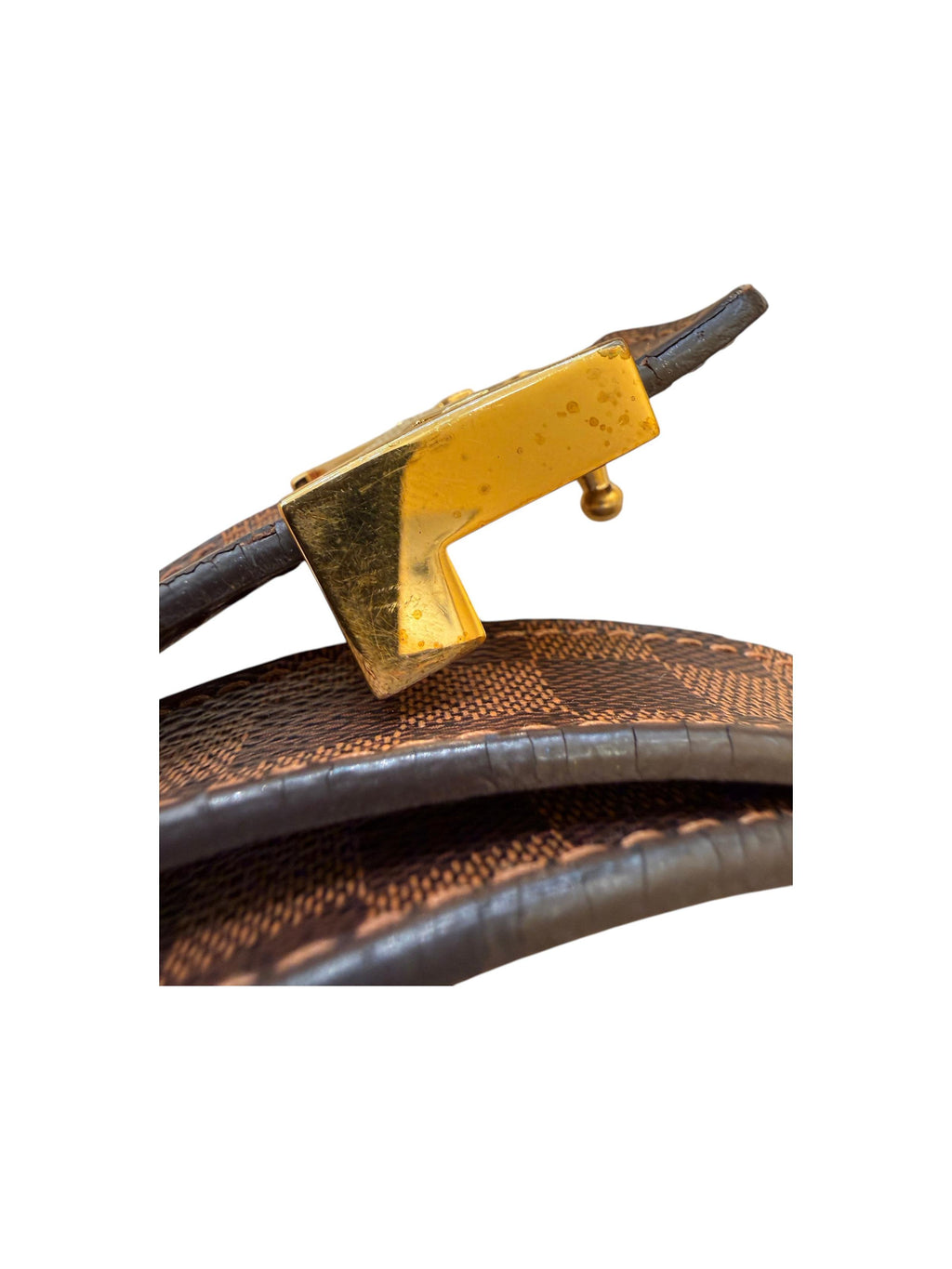 Ceinture Louis Vuitton Lv Initiales Belt Wide Toile - Marron