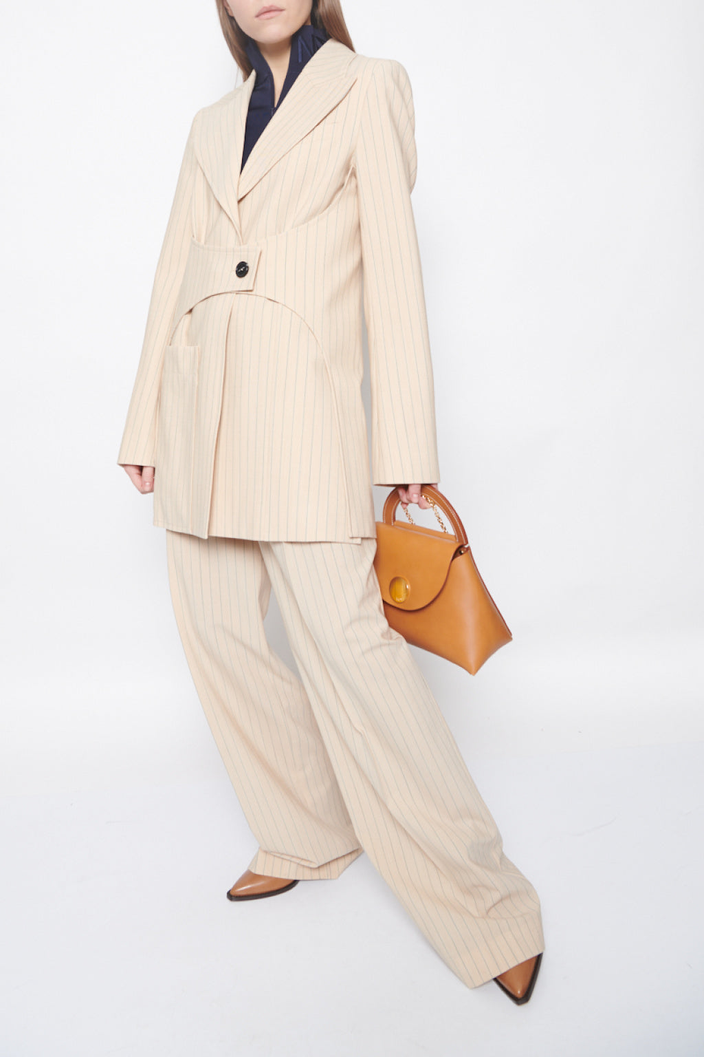 Pantalón - Beige/Negro - Mujer