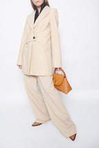 Pantalón - Beige/Negro - Mujer