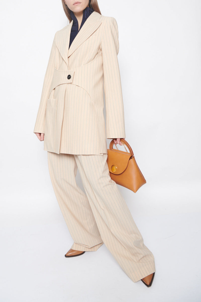 Pantalon - Beige/Noir - Femme