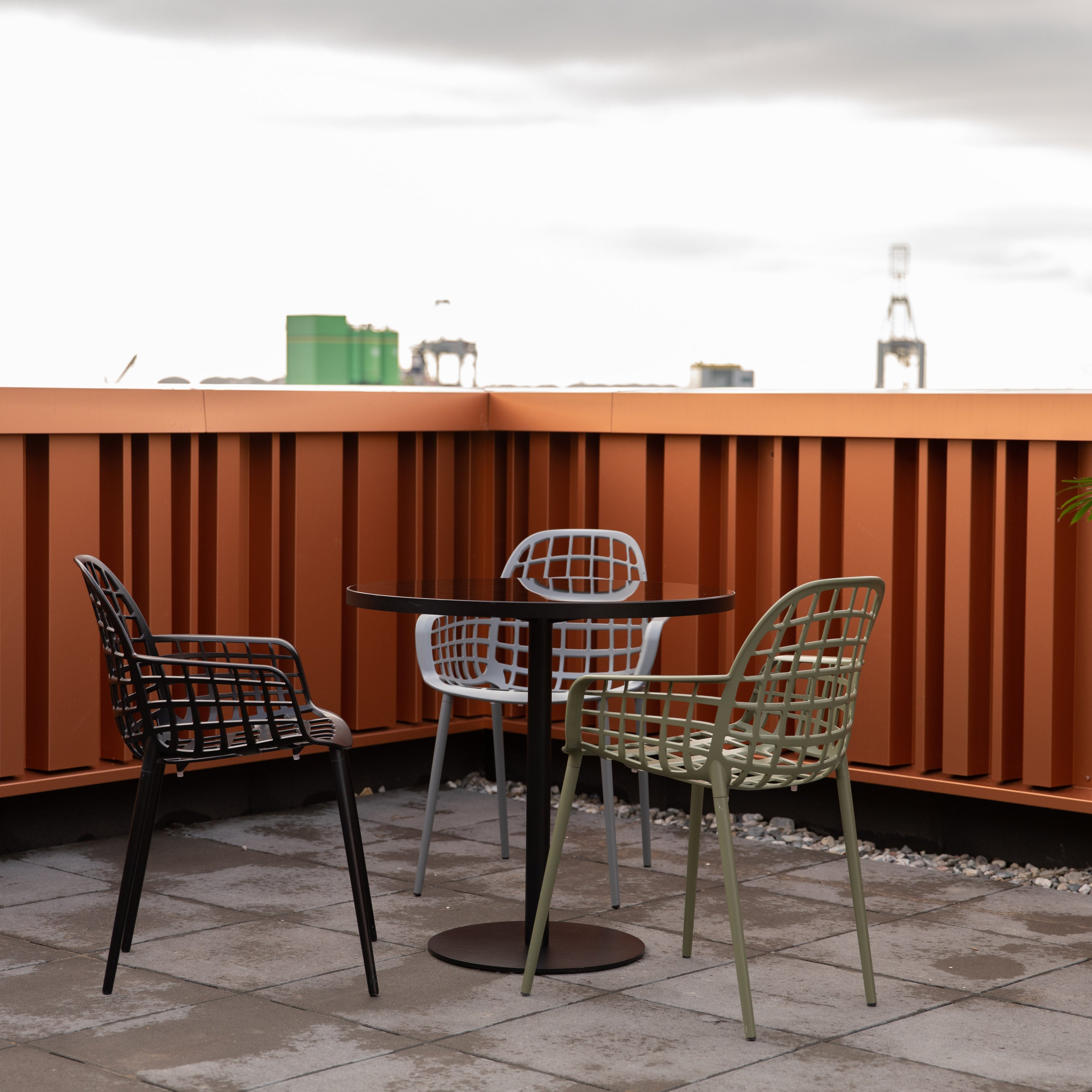 Albert Bistro De Jardin - Outdoor Table - Aluminum - Black