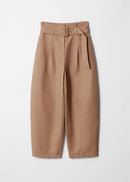 Pantalón Ve Chico Paperbag Trouser - Beige - Mujer