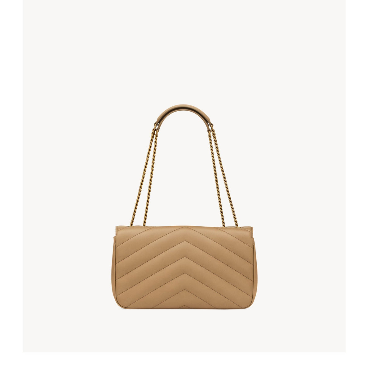 Saint Laurent Lou Lou Medium Axelremsväska - Beige - Dam