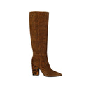 Bottes - Sergio Rossi Leopard-Print Leather  - Brown