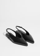 Shoes Leone Slingback Ballerina - Black - Women