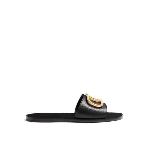 Sandales - Valentino Garavani Vlogo Slide - Black