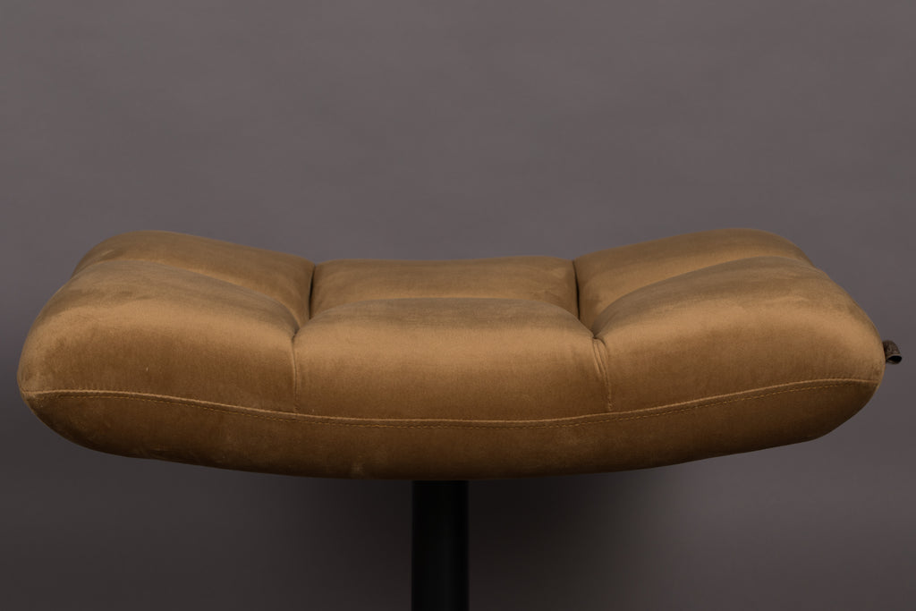 Bar - Pouf - Tissu - Marron doré