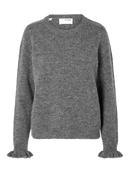 Pull En Maille - Medium Grey Melange - Femme