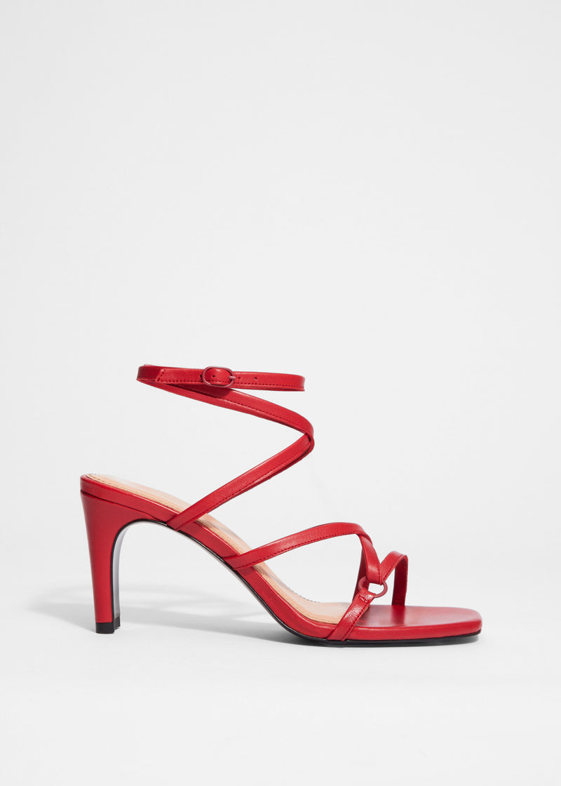 Shoes Leslie Sandalette - Red - Women