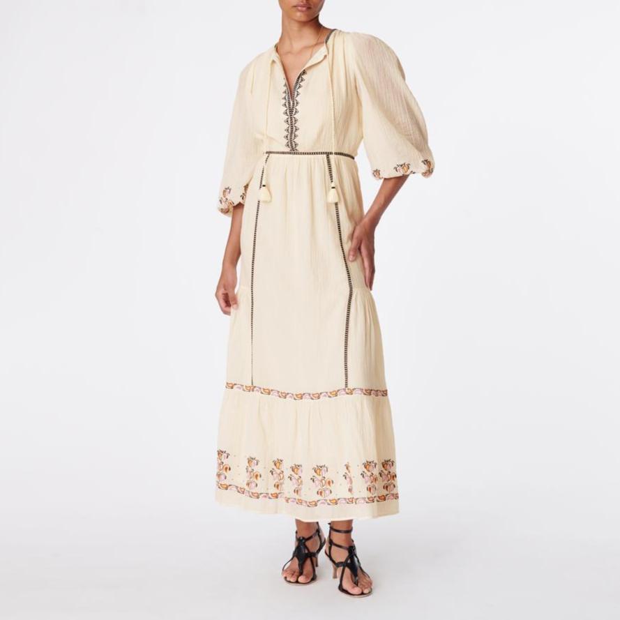 Bangali Dress - Off White