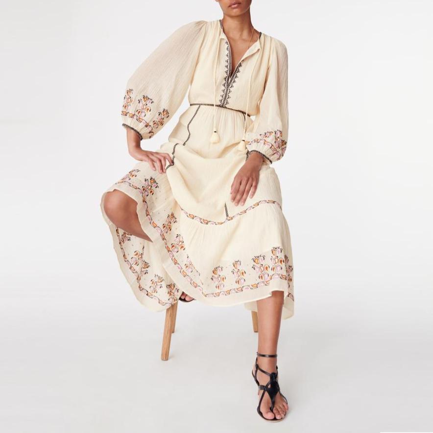 Bangali Dress - Off White