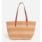 Panier En Cuir Et Coton - Mutico Et Biscuit