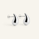 Boucles d'oreilles Gouttes Acier inoxydable argenté
