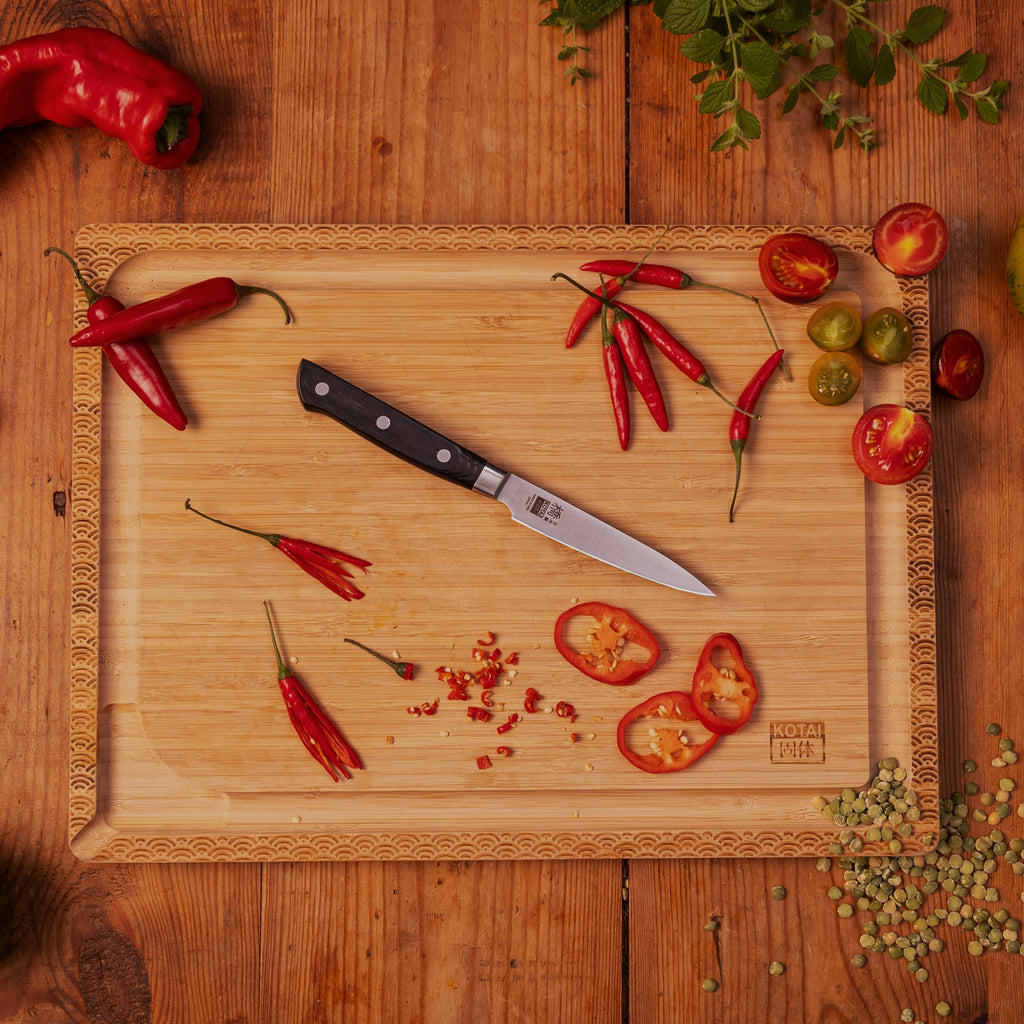 Hashi Classic Collection - 4 Piece Deluxe Basic Set: 2 Knives + 2 Accessories