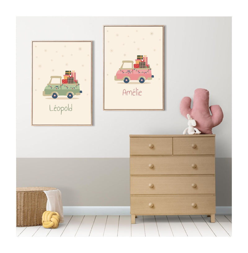 Pósters personalizados - Coche de Navidad