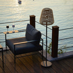 Boheme Tall - Solar Floor Lamp - Polyrattan - Brown