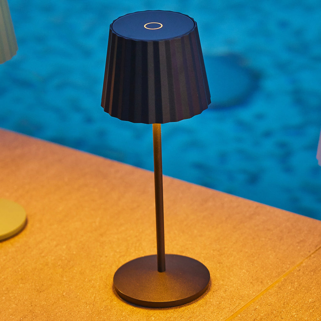 Abby - Lampe De Table Sans Fil - Acier - Noir