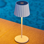 Abby - Lampe De Table Sans Fil - Acier - Blanc