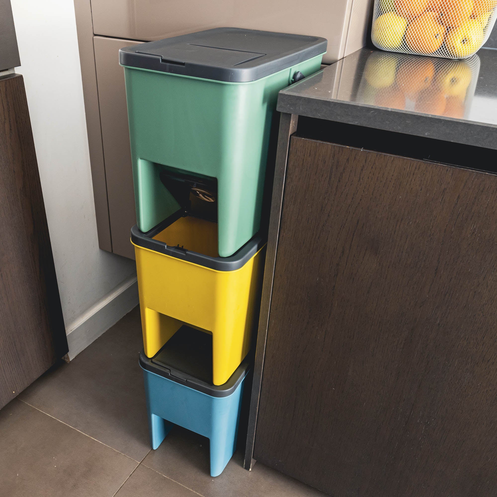 3 Bergen Sorting Bin - 3X20L - Multicolor