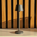 Emily - Lámpara de mesa inalámbrica - Acero - Gris antracita