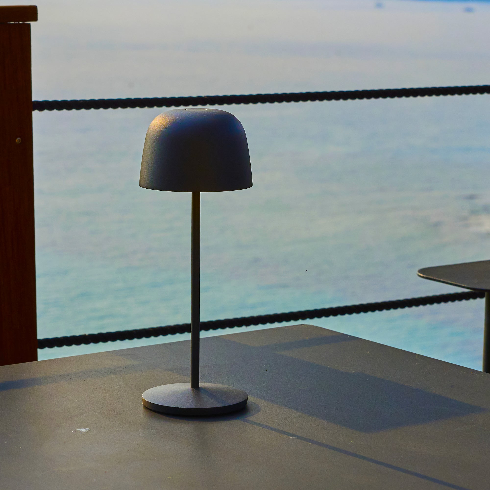 Sophia - Lampe De Table Sans Fil - Acier - Gris Anthracite