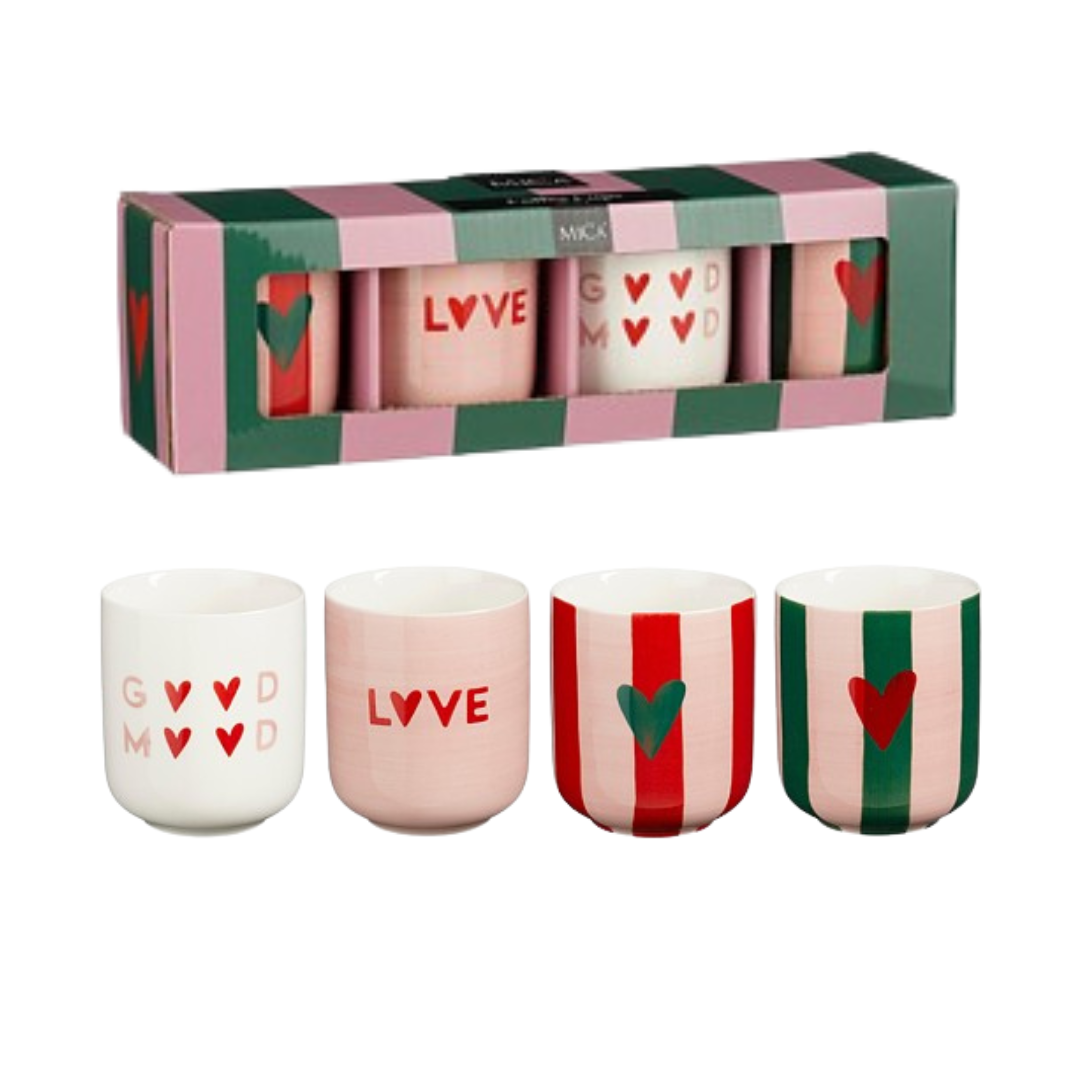 Taza Lucky - Set de regalo de 4
