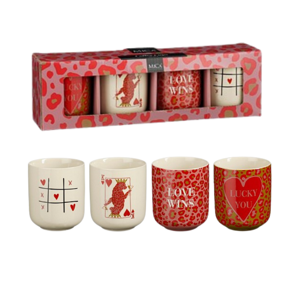 Taza Lucky - Set de regalo de 4