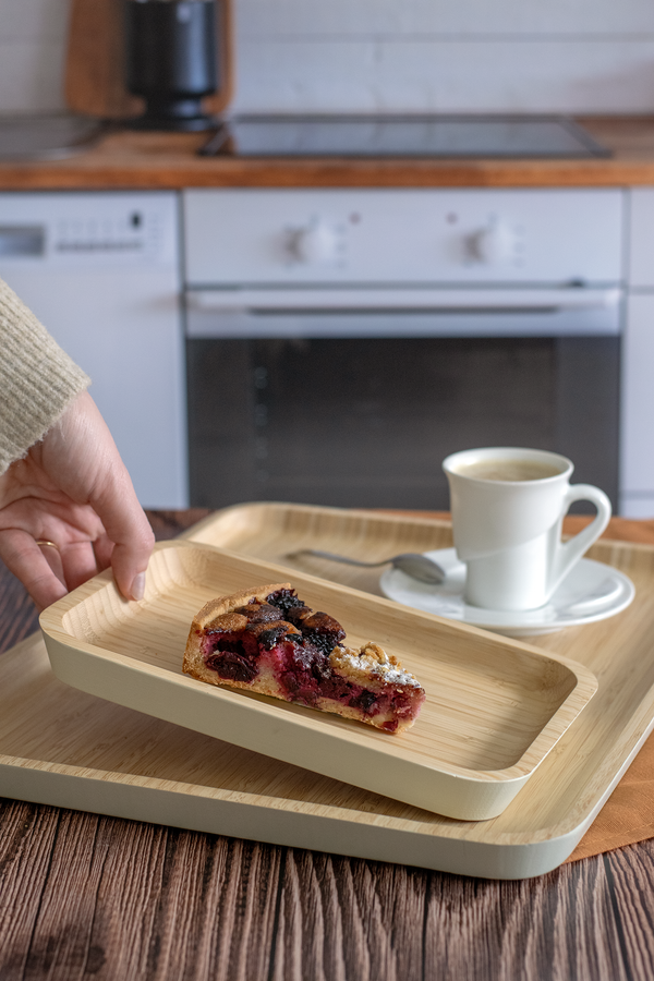 Bamboo Serving Tray S - Cream