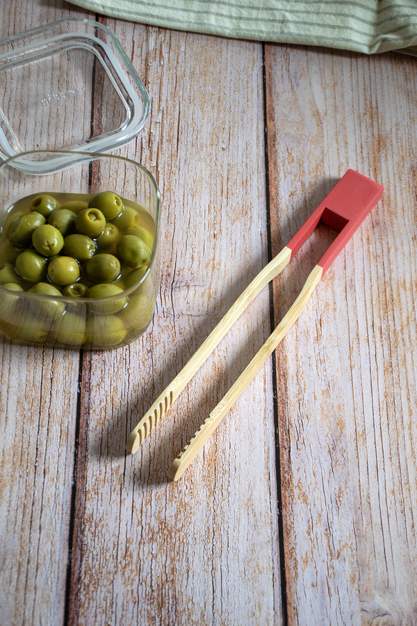 Bamboo All-Purpose Tongs - Coral