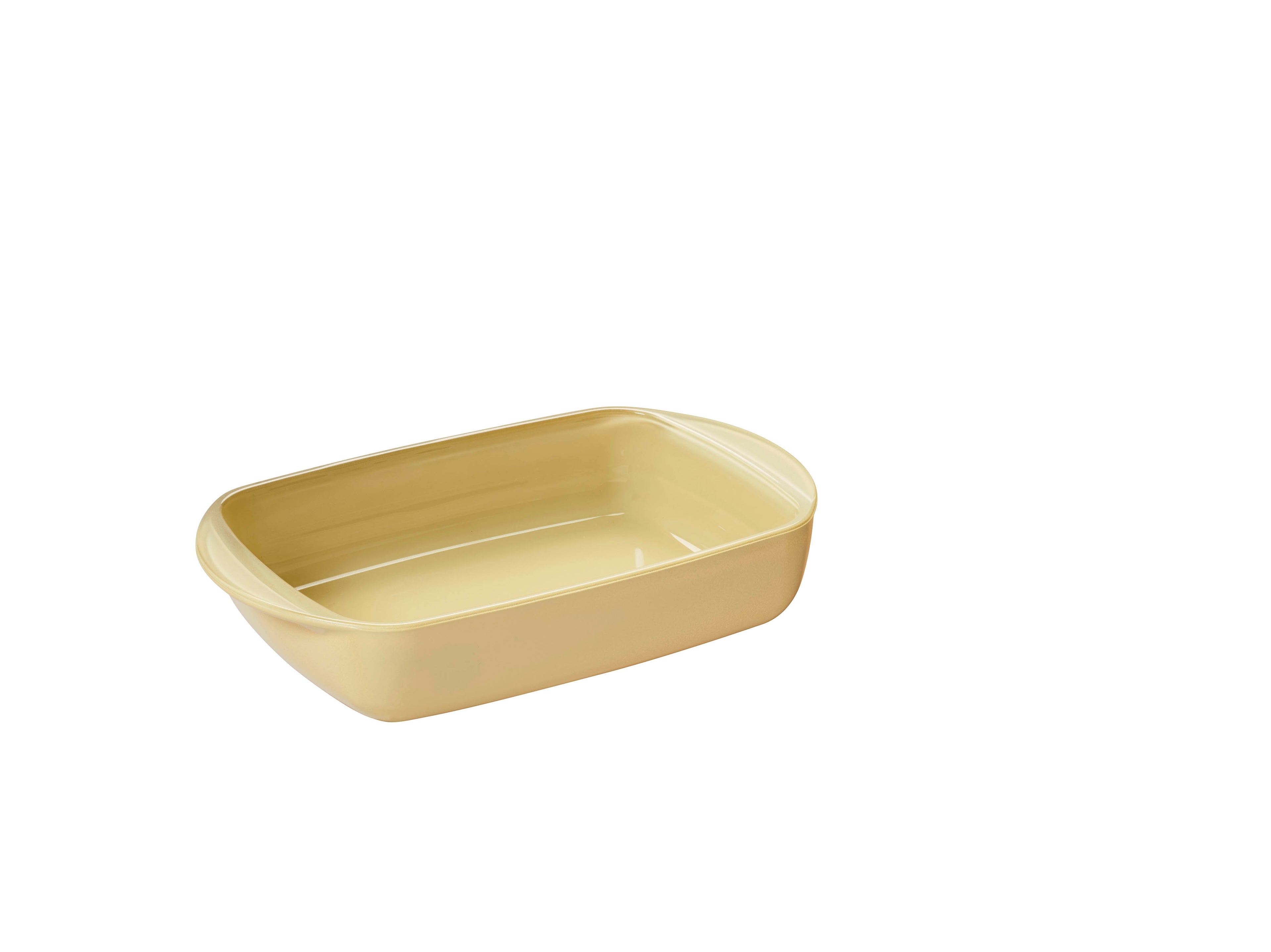 Plat À Four Rectangle En Verre Et Son Couvercle En Verre - Crème - 0.8 L